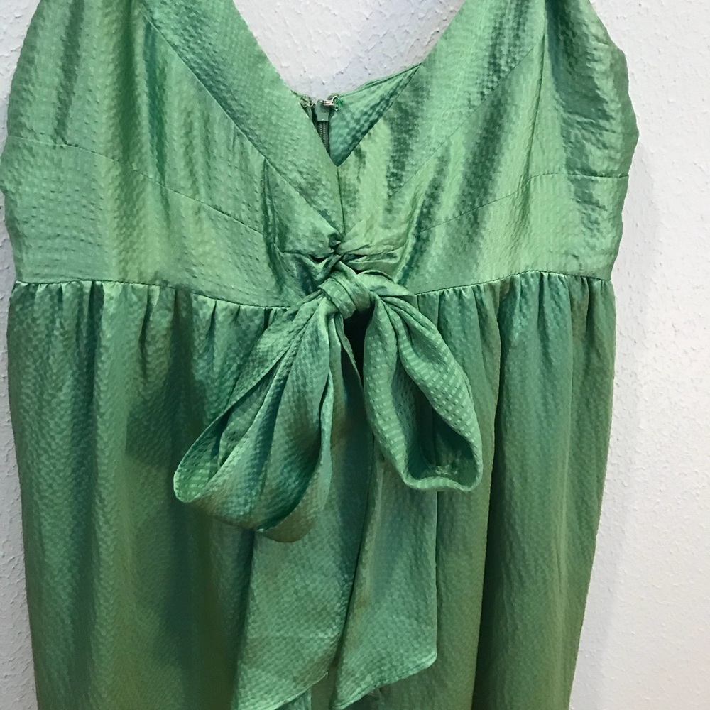 Molly New York 100% Silk Green Dress